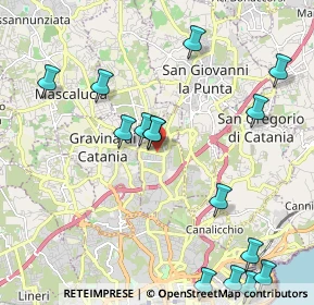 Mappa Via Salvo D'Acquisto, 95030 Sant'Agata li Battiati CT, Italia (2.80667)