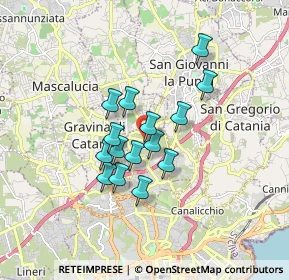 Mappa Via Salvo D'Acquisto, 95030 Sant'Agata li Battiati CT, Italia (1.41533)