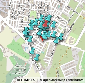 Mappa Via Potenza, 95047 Paternò CT, Italia (0.16207)