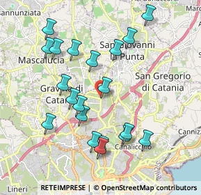 Mappa Piazza Vittorio Veneto, 95030 Sant'Agata Li Battiati CT, Italia (2.2255)