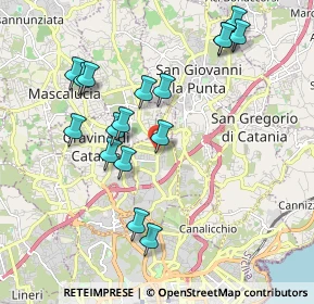 Mappa Piazza Vittorio Veneto, 95030 Sant'Agata Li Battiati CT, Italia (2.21118)