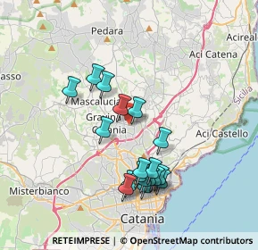 Mappa Via A. Musco, 95030 Sant'Agata li Battiati CT, Italia (3.85889)