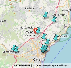Mappa Via A. Musco, 95030 Sant'Agata li Battiati CT, Italia (4.69667)