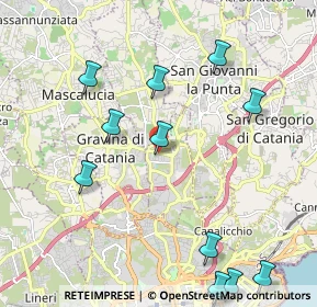 Mappa Via A. Musco, 95030 Sant'Agata li Battiati CT, Italia (2.9275)