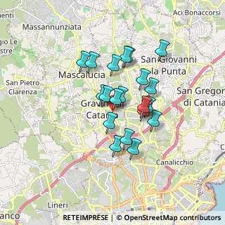 Mappa Via Antonio Gramsci, 95030 Catania CT, Italia (1.487)