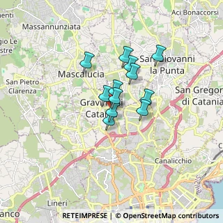 Mappa Via Antonio Gramsci, 95030 Catania CT, Italia (1.21333)