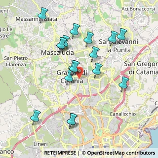Mappa Via Antonio Gramsci, 95030 Catania CT, Italia (2.21529)