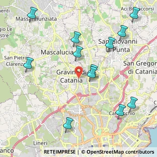 Mappa Via Antonio Gramsci, 95030 Catania CT, Italia (2.80333)