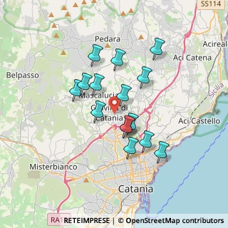 Mappa Via Antonio Gramsci, 95030 Catania CT, Italia (3.264)