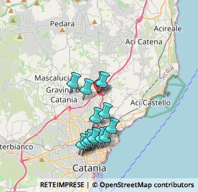 Mappa Via Giosuè Carducci, 95037 San Giovanni La Punta CT, Italia (3.61)