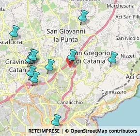 Mappa Via Giosuè Carducci, 95037 San Giovanni La Punta CT, Italia (2.53636)
