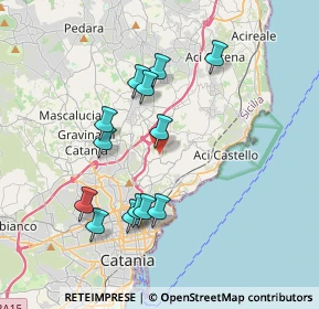 Mappa Via Raffaello Sanzio, 95027 Carrubazza-Motta CT, Italia (3.95385)