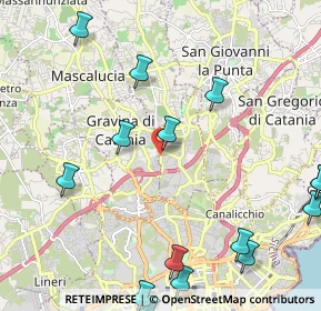 Mappa Via Antonio di Sangiuliano, 95030 Sant'Agata Li Battiati CT, Italia (3.45706)