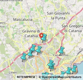 Mappa Via Antonio di Sangiuliano, 95030 Sant'Agata Li Battiati CT, Italia (3.55294)