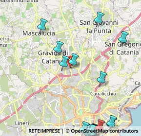 Mappa Via Antonio di Sangiuliano, 95030 Sant'Agata Li Battiati CT, Italia (3.6515)