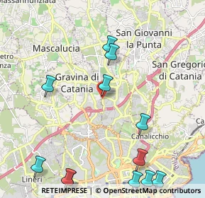 Mappa Via Antonio di Sangiuliano, 95030 Sant'Agata Li Battiati CT, Italia (3.13583)