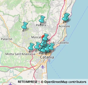 Mappa Via Antonio di Sangiuliano, 95030 Sant'Agata Li Battiati CT, Italia (5.69)