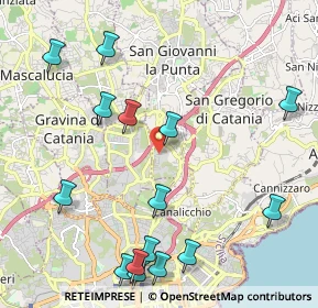 Mappa Via Matilde Serao, 95037 San Giovanni la punta CT, Italia (2.91133)