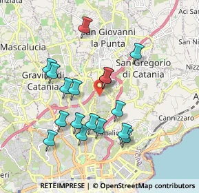 Mappa Via Matilde Serao, 95037 San Giovanni la punta CT, Italia (1.93765)