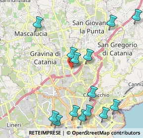 Mappa Via Lorenzo Gemellaro, 95030 Sant'Agata li Battiati CT, Italia (2.86143)