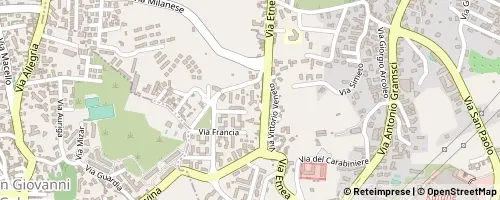 Mappa Gravina di Catania
