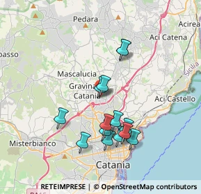 Mappa Via S. Michele Arcangelo, 95030 Sant'Agata li Battiati CT, Italia (3.695)