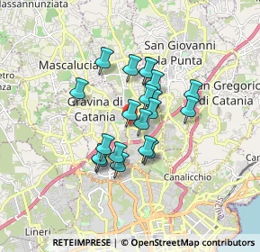 Mappa Via Enrico Toti, 95030 Sant'Agata li Battiati CT, Italia (1.3785)
