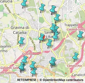 Mappa Via S. Michele Arcangelo, 95030 Sant'Agata li Battiati CT, Italia (1.3335)