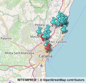 Mappa Via Enrico Toti, 95030 Sant'Agata li Battiati CT, Italia (7.16)