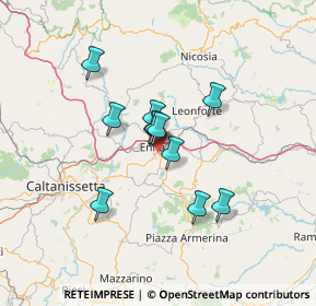 Mappa Via degli Oleandri, 94100 Enna EN, Italia (11.09)