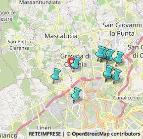Mappa Via Vecchia S. Giovanni, 95030 Gravina di Catania CT, Italia (1.92182)