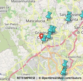 Mappa Via Vecchia S. Giovanni, 95030 Gravina di Catania CT, Italia (2.84917)