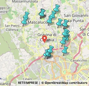 Mappa Via Vecchia S. Giovanni, 95030 Gravina di Catania CT, Italia (2.121)