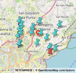 Mappa Via Giotto, 95027 Catania CT, Italia (1.961)