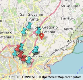Mappa Via Giotto, 95027 Catania CT, Italia (2.44538)