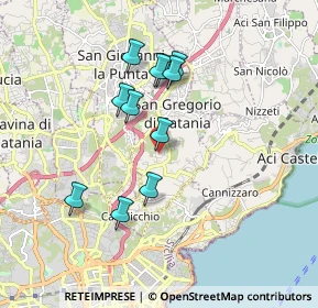 Mappa Via Giotto, 95027 Catania CT, Italia (1.76545)