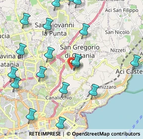 Mappa Via Giotto, 95027 Catania CT, Italia (2.82389)