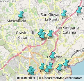 Mappa Via Giuseppe de Felice, 95030 Sant'Agata li Battiati CT, Italia (2.86571)