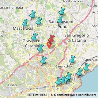 Mappa Via umberto, 95030 Sant'Agata li Battiati CT, Italia (2.89125)
