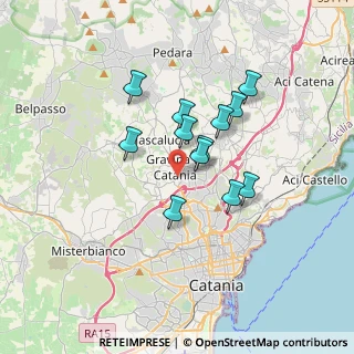 Mappa Via Etnea, 95030 Gravina di Catania CT, Italia (3.03)