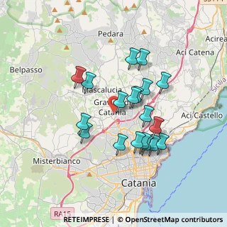 Mappa Via Etnea, 95030 Gravina di Catania CT, Italia (3.44842)