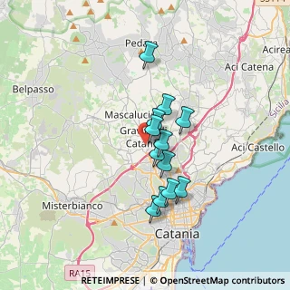 Mappa Via Etnea, 95030 Gravina di Catania CT, Italia (2.885)