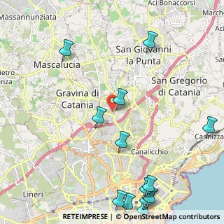 Mappa 95030 Sant'Agata li Battiati CT, Italia (3.37692)