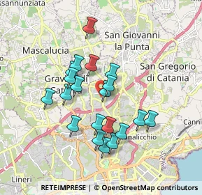 Mappa Piazza Giovanni Falcone, 95030 Sant'Agata li Battiati CT, Italia (1.738)