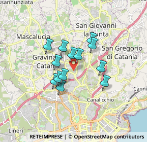 Mappa 95030 Sant'Agata li Battiati CT, Italia (1.37231)