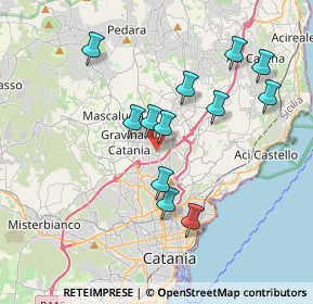 Mappa 95030 Sant'Agata li Battiati CT, Italia (3.88417)