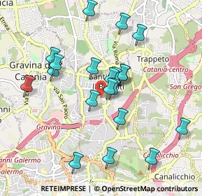 Mappa Piazza Giovanni Falcone, 95030 Sant'Agata li Battiati CT, Italia (1.011)
