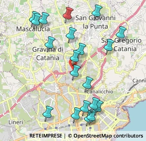 Mappa Via delle Rose, 95030 Sant'Agata li Battiati CT, Italia (2.5335)