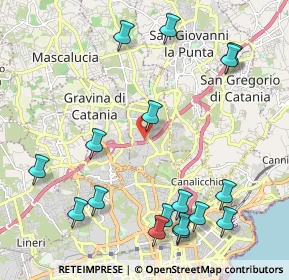 Mappa Via delle Rose, 95030 Sant'Agata li Battiati CT, Italia (2.91529)