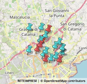 Mappa Via delle Rose, 95030 Sant'Agata li Battiati CT, Italia (1.5735)